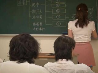 Hot XXX Nippon Teacher Gets Fucked by Students with Big Tits