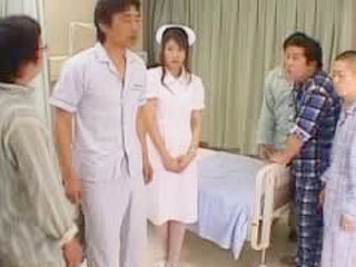 Sexy nippon nurse gets fucked hard in a Tokyo XXX orgy