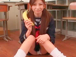 Nippon schoolgirl swallows a massive dick after Taiwanese orgy