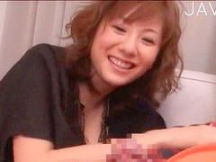 Nippon babe gets a XXX treatment from a fucking huge dick in her throat and pussy.